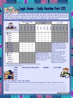 8713 logic game 21st  daily routine part iii  with key  for elementary ss  fully editable  reuploaded msword2003 