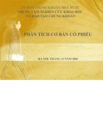 BÀI GIẢNG PHÂN TÍCH cơ bản cổ PHIẾU 