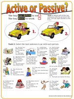 8072 active or passive 2 multiple choice exercises with key in past simple 