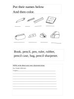7131 classroom items activities 