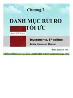 BÀI GIẢNG DANH mục rủi RO tối ưu 