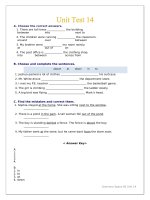 Grammar space 2 unit test 14 