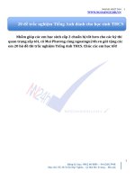 20 đề thi trắc nghiệm tiếng anh THCS ngoaingu24h vn có lời giải(cực chất)