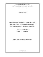 Nghiên cứu tổng hợp và tính chất của các 3 acetyl  và 4  formylcoumarin glycopyranosyl thiosemicarbazon 