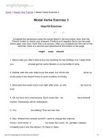 ENGLISH PAGE   modal verbs exercise 3 