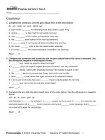 PROGRESS TEST (3) ....