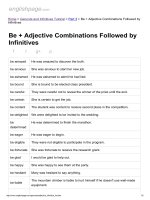 ENGLISH PAGE   be + adjective combinations followed by infinitives 