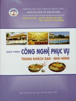 Giáo trình công nghệ phục vụ trong khách sạn   nhà hàng  nguyễn văn đính, hoàng thị lan hương 
