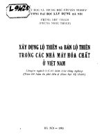 Xây dựng lộ thiên và bán lộ thiên trong các nhà máy hóa chất ở việt nam 