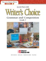 Writers choice grammar and composition grade 7 