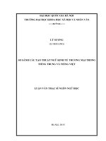 So sánh cấu tạo thuật ngữ kinh tế thương mại trong tiếng trung và tiếng 