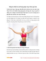 Động tác đánh tan mỡ bụng giúp vòng 2 thon gọn hơn