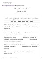 ENGLISH PAGE   modal verbs exercise 1 
