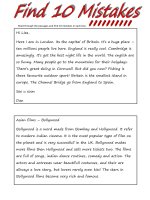 3815 find 10 mistakes 2 pages task  2 pages key 