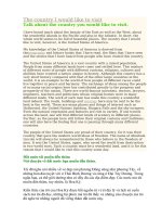 The country i would like to visit 