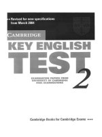 cambridge key english test 2 