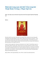 Cảm nhận về hình ảnh trang nam nhi thời Trần trong bài Thuật Hoài Phạm Ngũ Lão