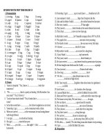 Ôn tập thi học ky i anh văn 10