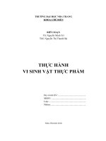 Thực hành vi sinh vật nguyễn minh trí, nguyễn thị thanh hải 