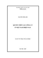 Quyền tiếp cận công lý ở việt nam hiện nay 