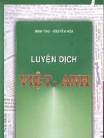 LUYỆN DỊCH TIẾNG ANH 
