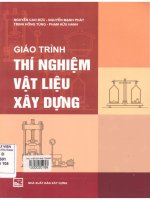 Giáo trình thí nghiệm vật liệu xây dựng nguyễn cao đức và các tác giả khác 