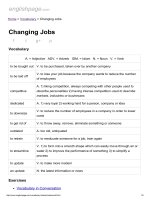 ENGLISH PAGE   changing jobs 