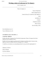 How to write a letter of reference  