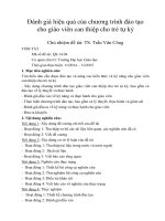 Đánh giá hiệu quả của chương trình đào tạo cho giáo viên can thiệp cho trẻ tự kỷ 