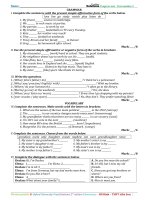 KHẢO SÁT NĂNG lực TIẾNG ANH 