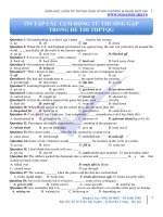 On tap cum dong tu trong tiếng anh