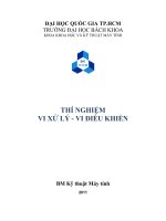 THÍ NGHIỆM VI XỬ LÝ - VI ĐIỀU KHIỂN