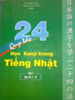 24 QUY tắc học KANJI   tập i 