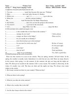 written test english 6