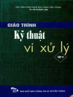 Giáo trình kỹ thuật vi xử lý  tập 2  hồ khánh lâm 
