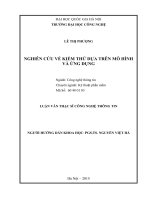 Nghiên cứu về kiểm thử dựa trên mô hình và ứng dụng 