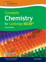 Complete chemistry for cambridge IGCSE 