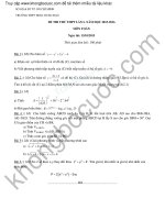 Đề thi thử toán 2016 trường THPT trần hưng đạo lần 1 
