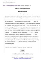 ENGLISH PAGE   mixed prepositions 14 