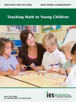 Teaching math to young children 