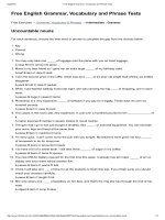 Uncountable nouns   free english grammar, vocabulary and phrase tests 