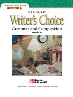 Writers choice grammar and composition grade 8 