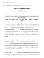 ENGLISH PAGE   get + prepositions (part 3) 
