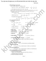 Tài liệu ôn hình học không gian hay nhất