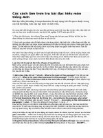 cac cach lam bai doc hieu tron tru