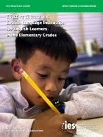 Effective literacy and english language instruction for english learners in the elementary grades 