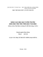 Nâng cao hiệu quả tuyên truyền điển hình tiên tiến trên báo thái bình