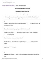 ENGLISH PAGE   modal verbs exercise 6 