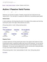 ENGLISH PAGE   active   passive verb forms 