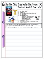 11077 writing clinic  creative writing prompts 14  the last movie i saw 